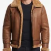 mens leather aviator jacket