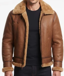 mens leather aviator jacket
