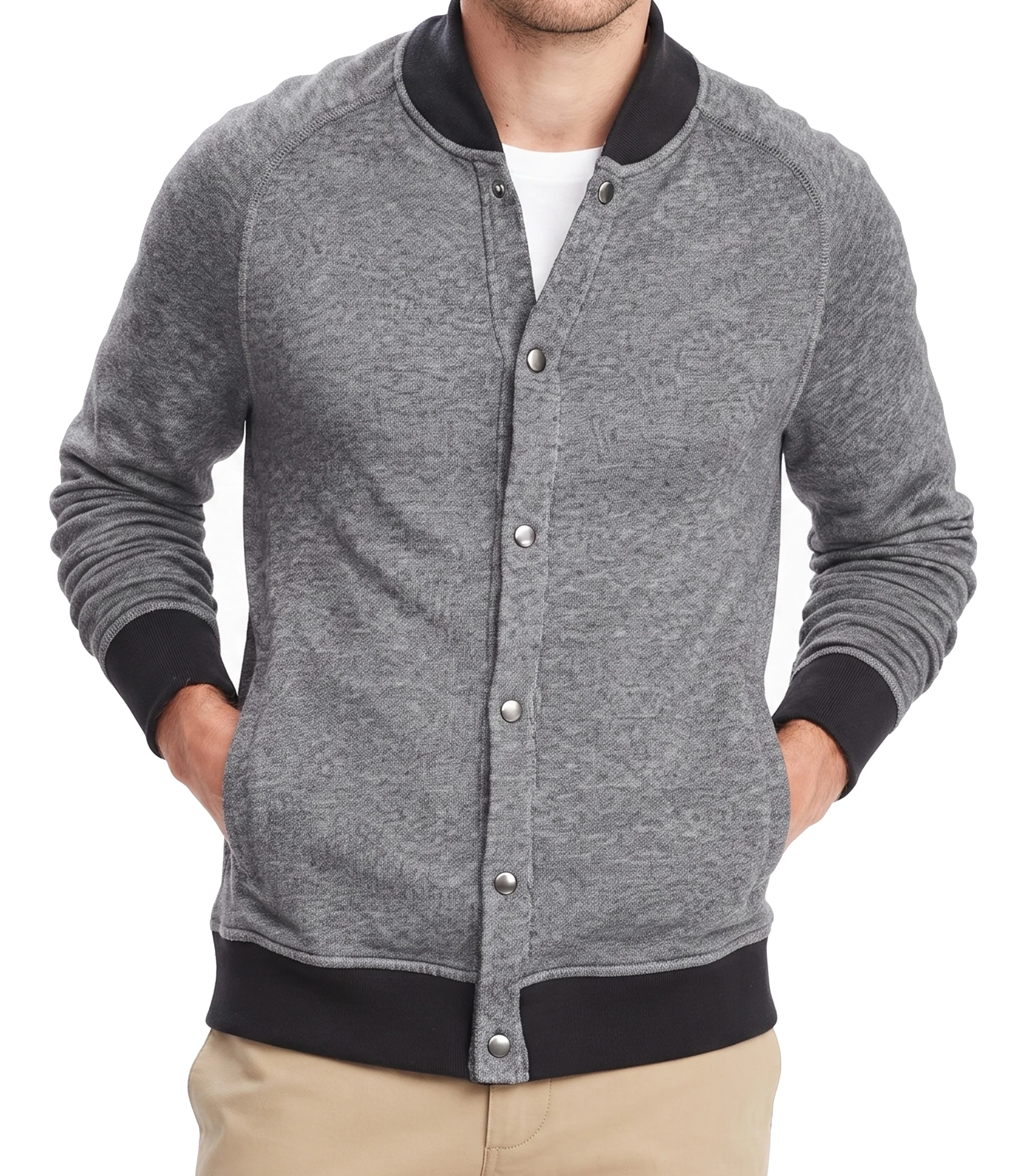 cotton-utility-jacket Gray Cotton Utility Jacket