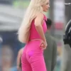 maggot robbie wearing pink west from barbie