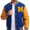 Mens Blue Bomber Jacket