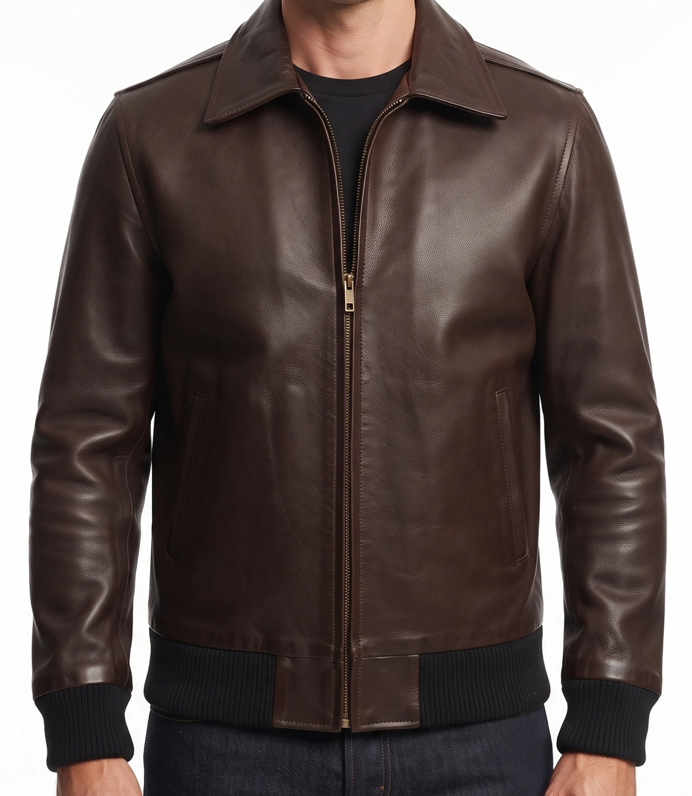 mens-vintage-brown-leather-biker mens vintage brown leather biker jacket