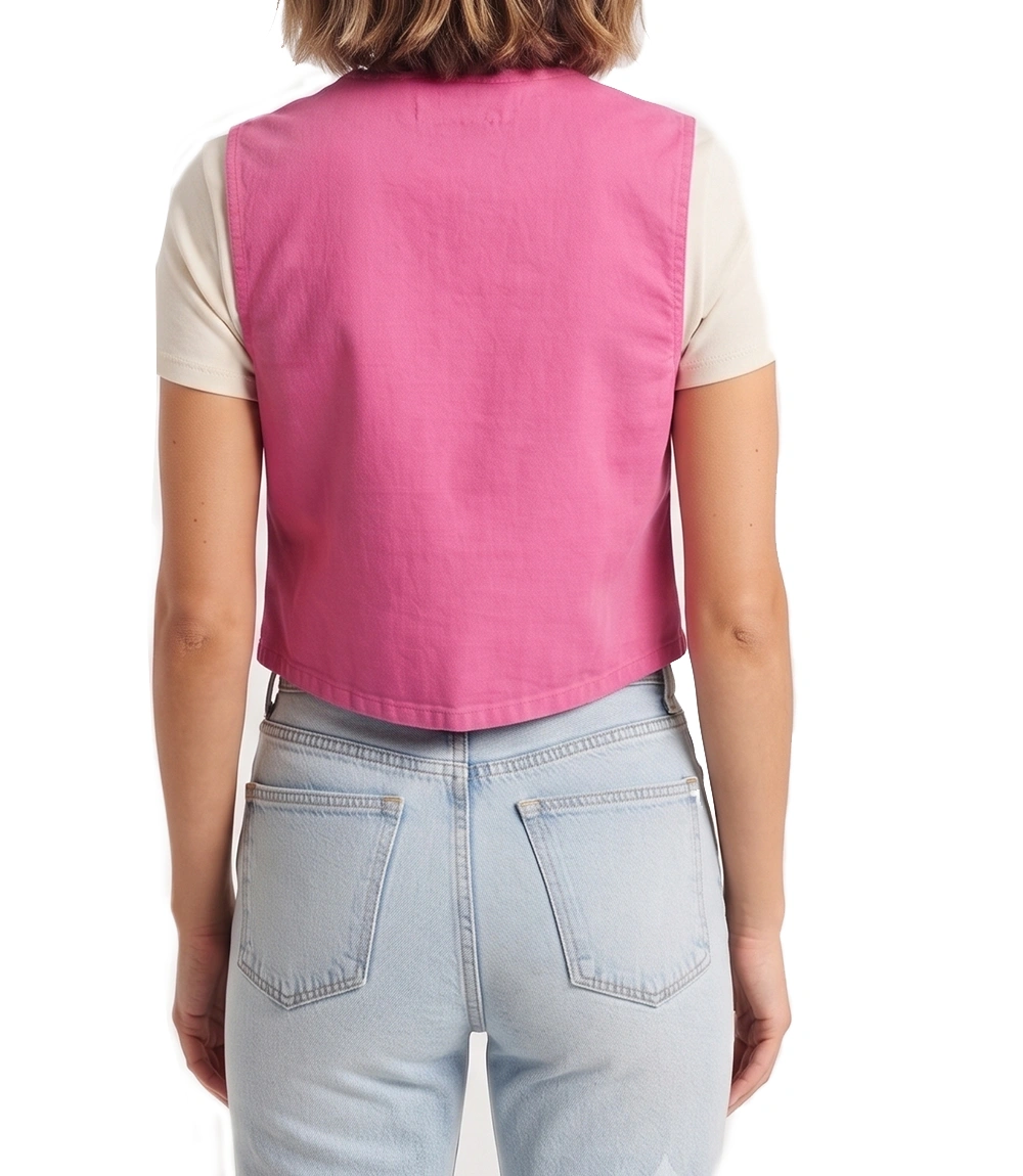 womens-cropped-pink-vest-cotton