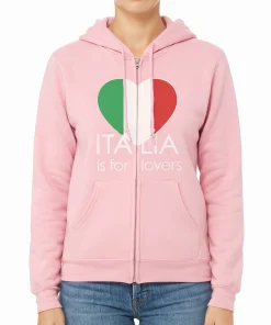 Womens Pink Graphic Pullover Hoodie, Cotton | JJacket