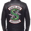 mens black leather biker jacket