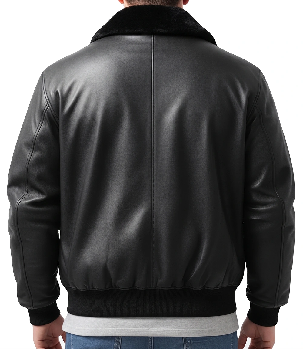 mens-black-leather-bomber-jacket-fur-