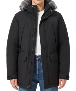 mens parka with fur hood