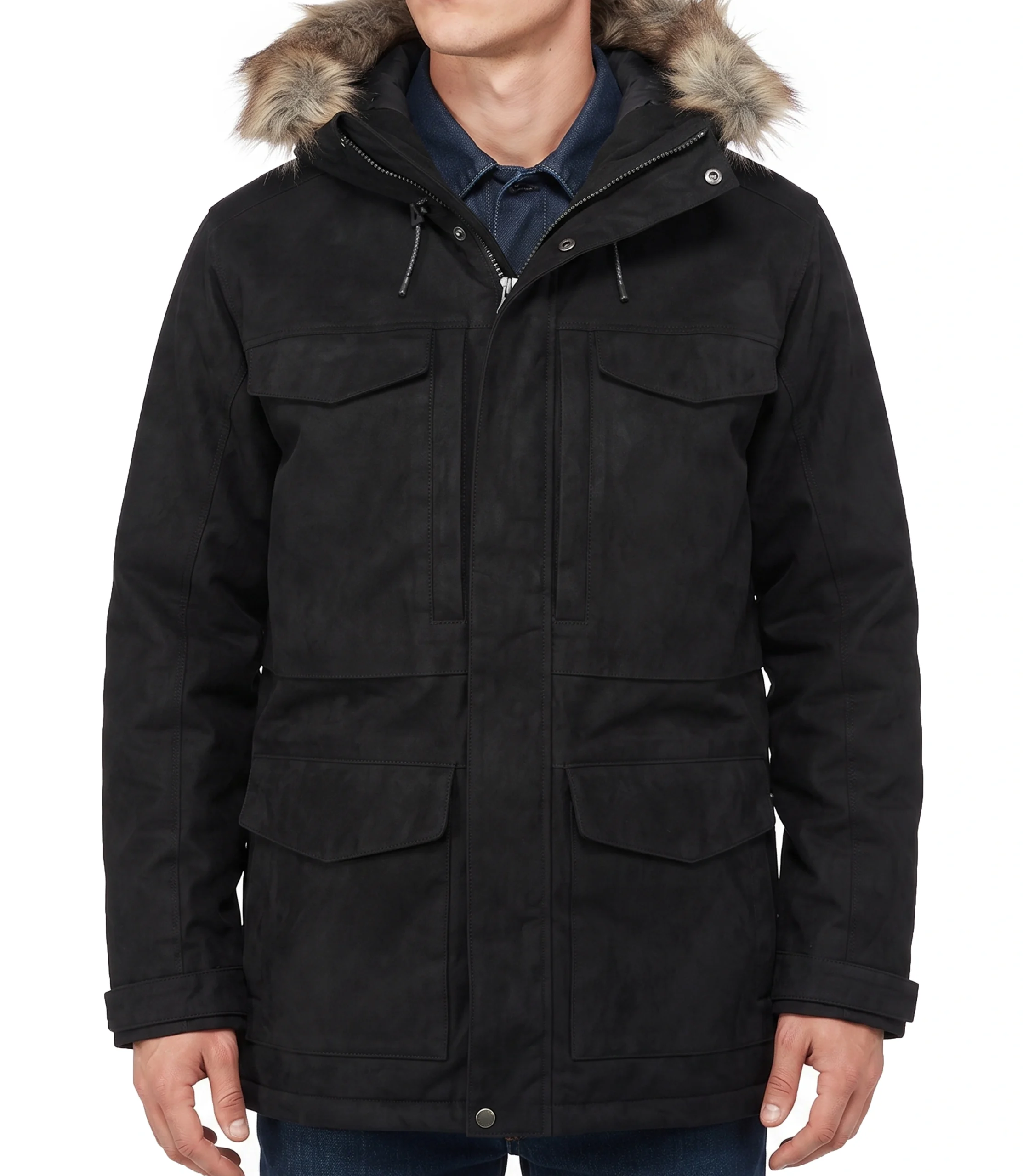 mens-waterproof-long-parka-fur-hood mens waterproof parka