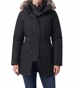 parka coat with fur hood